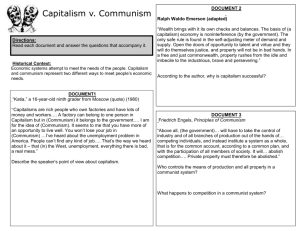 Capitalism v.Communism
