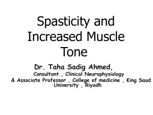 L25-Spasticity and Increased Muscle Tone