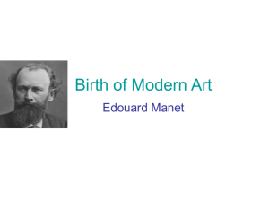Birth of Modern Art Impressionism