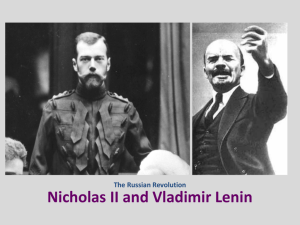 Nicholas II and Vladimir Lenin