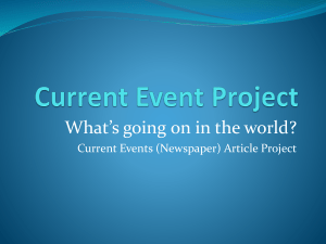 Current Event Project