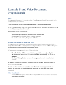 Example Brand Voice Document from DragonSearch