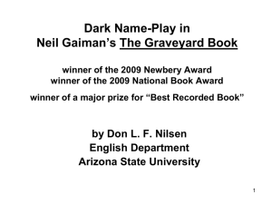 Gaiman's Humorous Names - Arizona State University