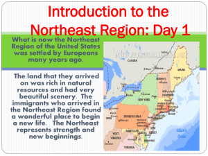 Lesson 1: Introduction to the NE Region PPT