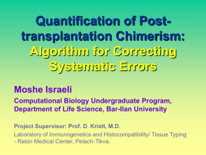 Quantification of Post-transplantation Chimerism