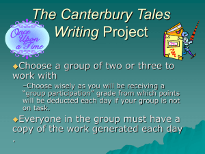The Canterbury Tales Project