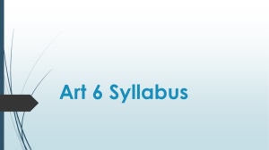 Art 6 Syllabus - Jones' Art Space