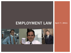 employment law - University of Washington School of Law