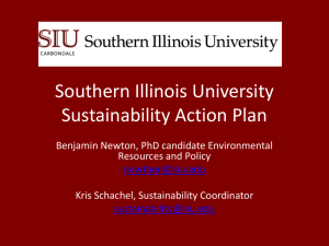 Southern Illinois University Sustainability Action Plan (SIUSAP)