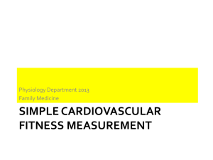Simple Cardiovascular Fitness Measurement lab week 3