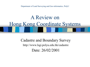 Introduction to Hong Kong Coordinate System