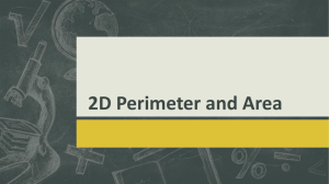 2D Perimeter and Area