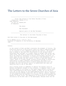 The Letters to the Seven Churches of Asia