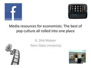 Workshop: Media resources for economists: The best of pop culture