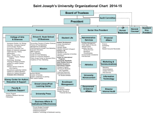 2014-15 SJU Overall Org chart
