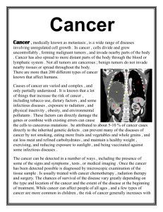 What are the symptoms of cancer?
