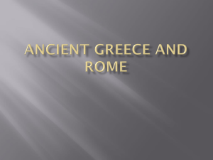 Ancient Greece and Rome The Ancient Greek City