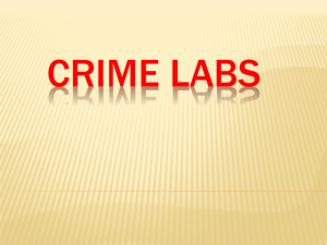 History of FoSci ppt Crime Labs ppt