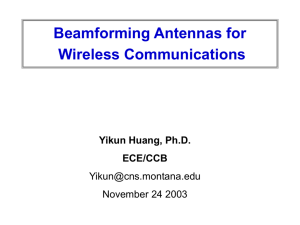beamforming antennas - Montana State University