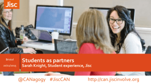 Students as Partners - Jisc digital capability codesign challenge blog
