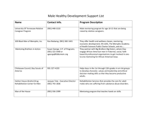 Male Healthy Development Support List