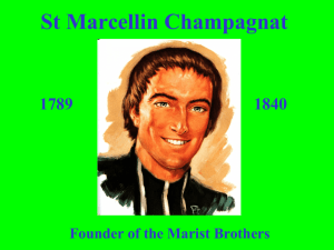 St Marcellin Champagnat Founder of the Marist Brothers 1789 1840