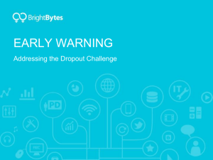Early Warning Addressing the Dropout Challenge