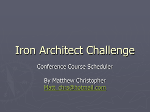 Iron Architect Challenge