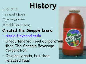 snapple - Planning-is