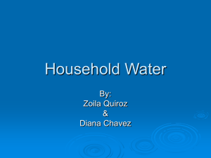 Household Water - Physics @ CSU Stanislaus