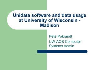 Uses of Unidata software and data at University of Wisconsin