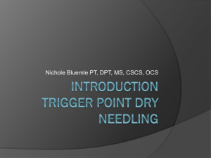 Introduction trigger point dry needling