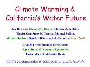 CALVIN Model - University of California, Davis