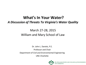 UNC Charlotte - William & Mary Environmental Law and Policy Review