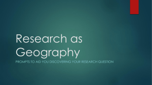Research as Geography