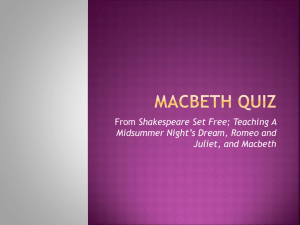 Macbeth Quiz
