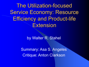 The Utilization-Focused Service Economy: Resource Efficiency and