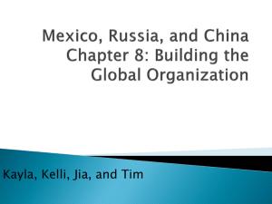 Building the Global Organization