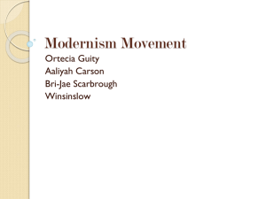 Modernism Movement P.1
