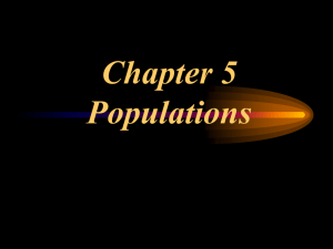 Chapter 5 Populations