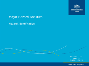 Major Hazard Facilities - Hazard Identification (presentation)