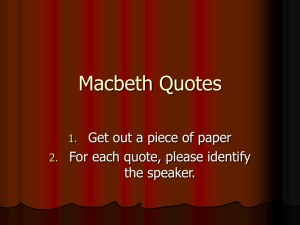 Macbeth Quotes