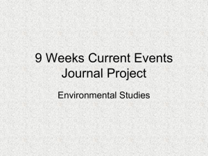 9 Weeks Journal Project
