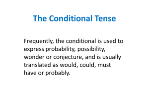 6-2 The conditional Tense