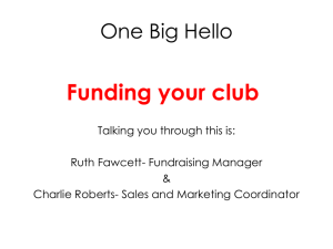 Funding your club