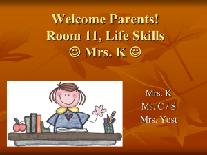 Welcome Parents! - Lower Moreland Township School District