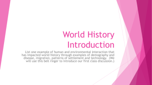 World History Introduction