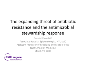 Emerging Antibiotic Resistant Diseases