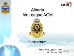 2011-2014 RCSU (Pra) - Alberta Committee of the Air Cadet League