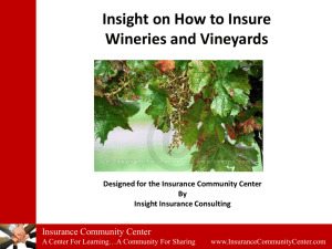 Wineries and Vineyards - Insurance Community University
